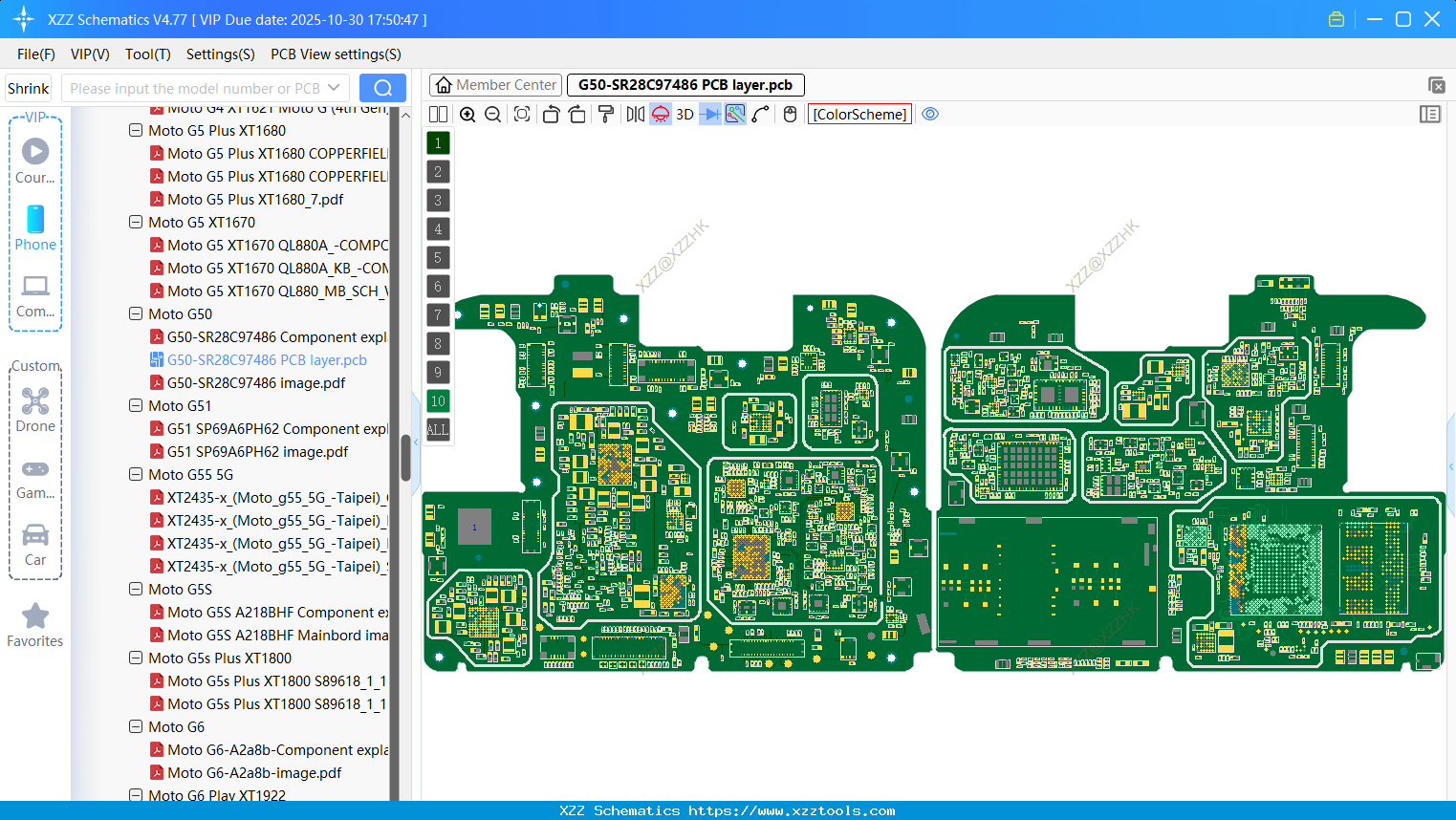 Motorola G50-SR28C97486 PCB Layer